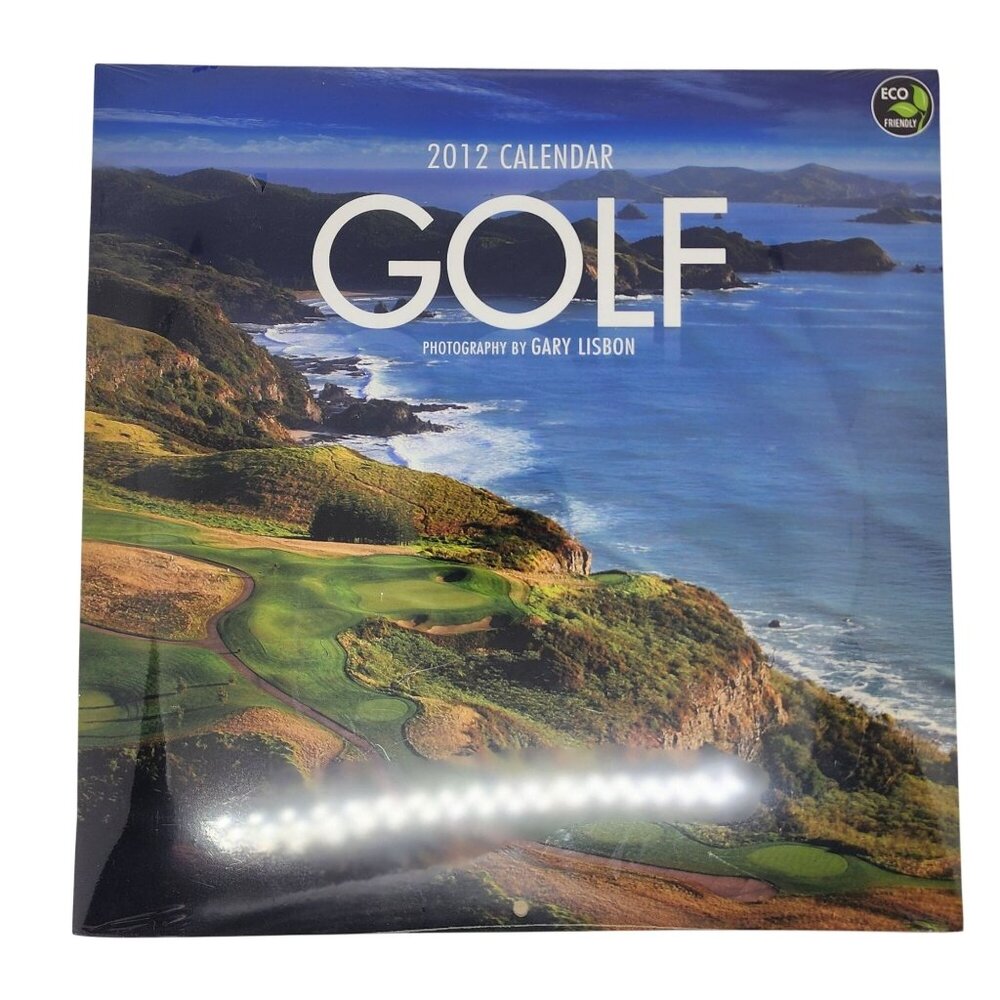 NEW Sealed 2012 Golf Calendar Photography By Gary Lisbon Eco-Friendly